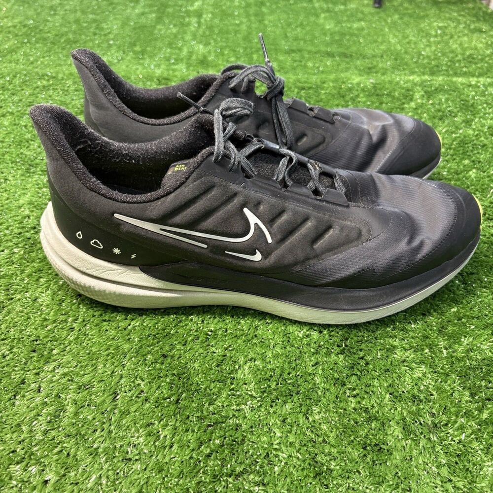 Nike Winflo 9 Shield Black Running Workout Shoe DM1106-001 Men's Size 11